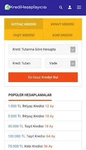 Kredi Hesaplayıcı screenshot 1