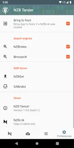NZB Tarsier - NZBLNK Client screenshot 2