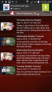 KRON4 Wx - San Francisco screenshot 2