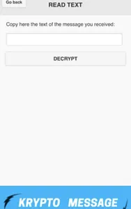 Krypto Message Basic screenshot 1