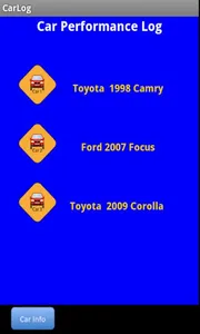 Car Performance Log screenshot 0