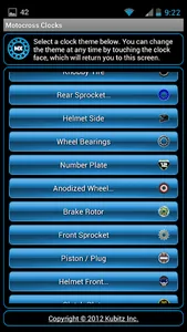 Motocross Clocks screenshot 1