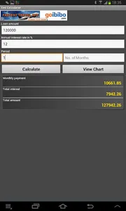 Loan EMI Calculator - Bank screenshot 0