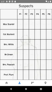 Detective Notes for Cluedo(Clu screenshot 0