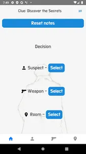 Detective Notes for Cluedo(Clu screenshot 1