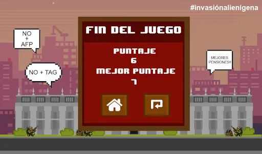 Piñera vs Aliens screenshot 1