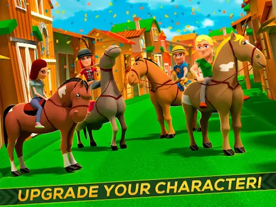 Cartoon Horse Riding: Run Race screenshot 11