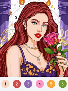Lady Color - Paint by number screenshot 10