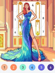 Lady Color - Paint by number screenshot 11