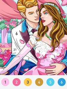 Lady Color - Paint by number screenshot 14