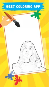 Lady Diana Coloring Game screenshot 3