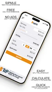 2split - Tip Calculator screenshot 0