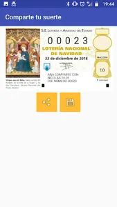 Comparte tu suerte - Lotería d screenshot 2