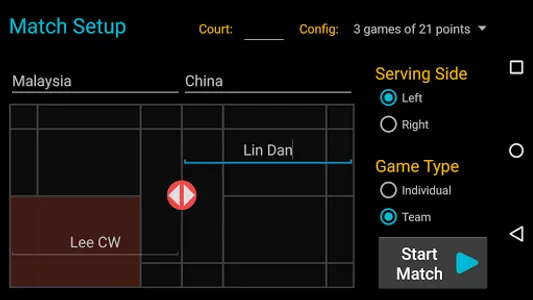 Badminton Umpire Pro screenshot 1