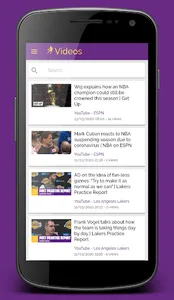 News for the Lakers, live scor screenshot 3