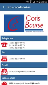 Coris Bourse screenshot 0