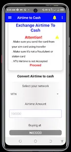 LAMMAPAI -Swap Airtime to cash screenshot 2