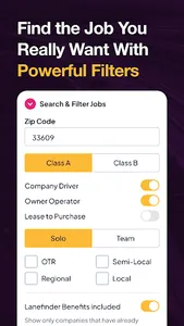 Lanefinder: CDL Trucking Jobs screenshot 1