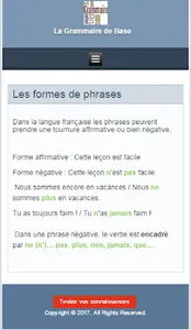 La Grammaire Française de Base screenshot 2