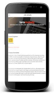 Laramotely - Jobs for Laravel screenshot 1