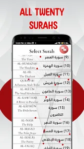 Last 20 QURAN Surah screenshot 2