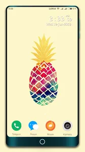 Cute Pineapple wallpaper screenshot 1