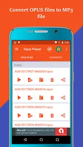 Opus Player: Manage audio screenshot 10