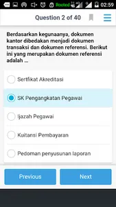 Soal Latihan UNBK OTKP / Admin screenshot 1