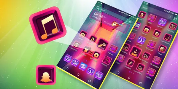 Colorful Launcher Theme screenshot 1
