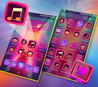 Colorful Launcher Theme screenshot 2