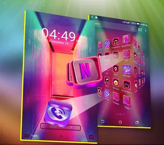 Colorful Launcher Theme screenshot 3