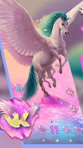 Pink Unicorn Launcher Theme screenshot 2