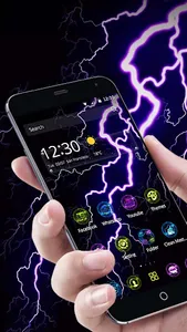 Purple Thunder Tech Theme screenshot 0