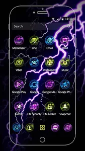 Purple Thunder Tech Theme screenshot 3