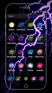 Purple Thunder Tech Theme screenshot 5
