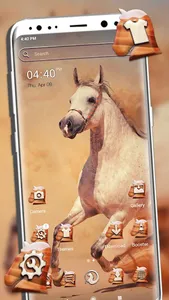 White Horse Launcher Theme screenshot 0