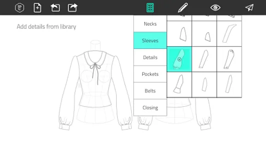 Fashion Design Flat Sketch screenshot 1