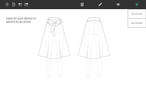 Fashion Design Flat Sketch screenshot 10