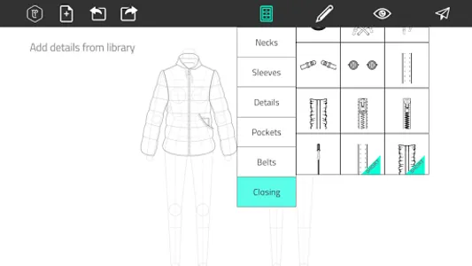 Fashion Design Flat Sketch screenshot 2