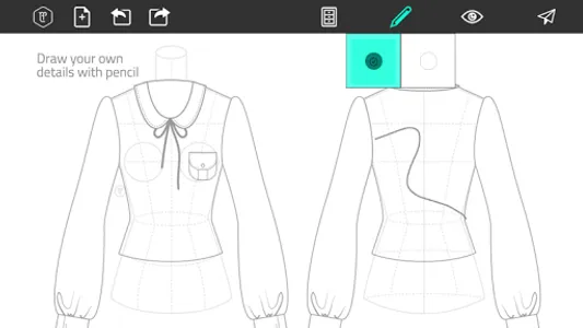 Fashion Design Flat Sketch screenshot 4