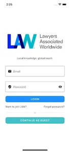 Lawyers Associated Worldwide screenshot 0