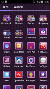 LC Carbon Purple Pink Theme screenshot 1