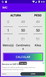 Calculadora IMC screenshot 1