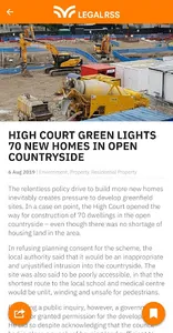 Legal RSS screenshot 2