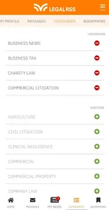 Legal RSS screenshot 3