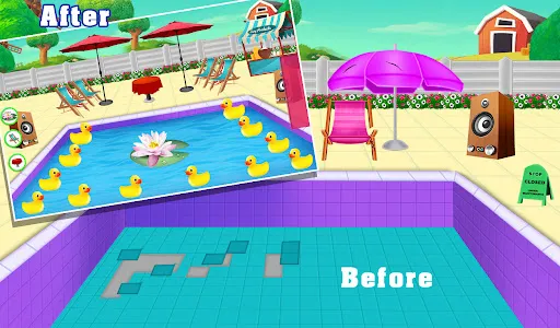 Summer Girl Swimming PoolParty screenshot 2