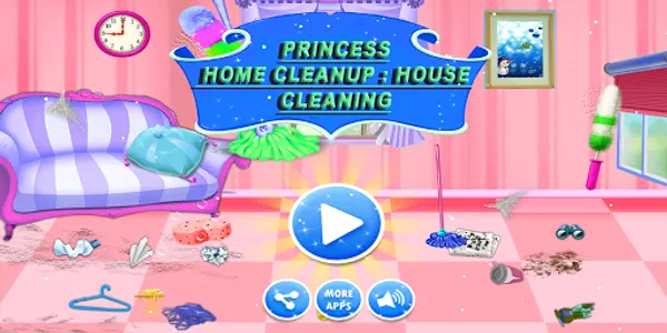 Princess Home Cleanup : House  screenshot 1