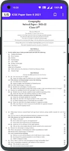 Class 10 ICSE Paper screenshot 6