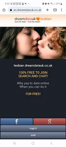 dreamdateuk Lesbian Dating UK screenshot 1