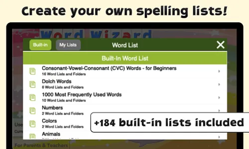 Word Wizard - Spelling Tests screenshot 2